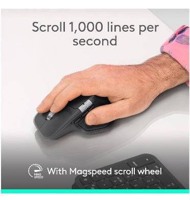 LOGITECH MX MASTER 4 WIRELESS MOUSE MAC EDITION SPACE BLACK