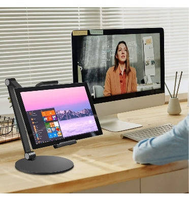 UNIVERSAL MULTI-ANGLE ADJUSTABLE LONG ARM TABLET DESKTOP STAND HOLDER BLACK | INIFISPCE