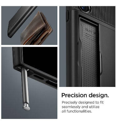 SAMSUNG GALAXY S24 ULTRA PREMIUM SLIM ARMOR CARD CASE BLACK | SPIGEN