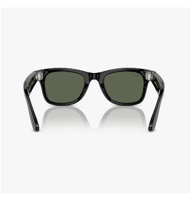 RAY-BAN META - WAYFARER SMART GLASSES STANDARD SHINY BLACK/GREEN
