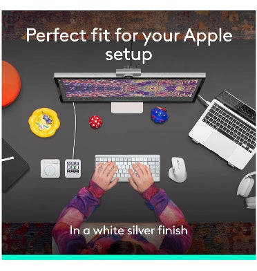 LOGITECH MX MASTER 4 WIRELESS MOUSE MAC EDITION WHITE SILVER