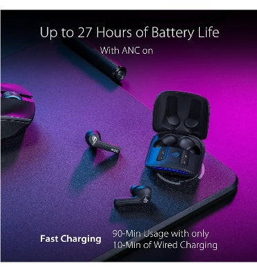 ASUS ROG CETRA WIRELESS NOISE CANCELLING GAMING EARBUDS BLACK