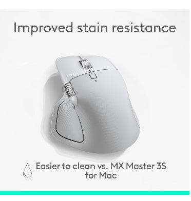 LOGITECH MX MASTER 4 WIRELESS MOUSE MAC EDITION WHITE SILVER