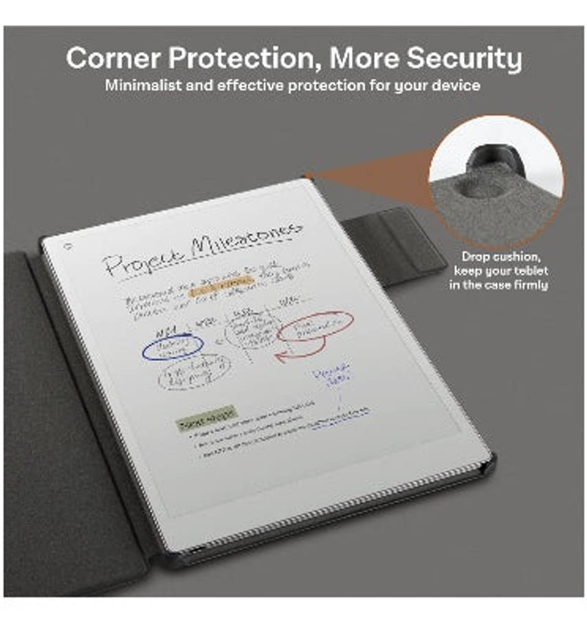 REMARKABLE PAPER PRO PREMIUM LIGHTWEIGHT MAGNETIC FOLIO COVER W/PEN HOLDER STRAP BLACK | COBACK