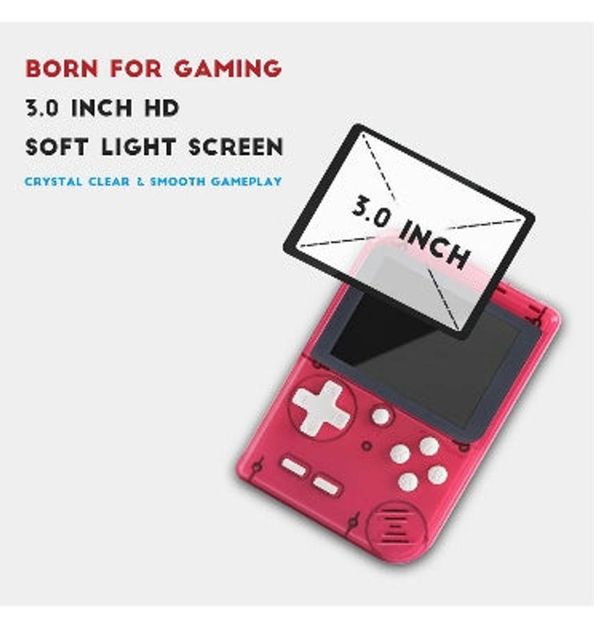 RETRO HANDHELD GAME CONSOLE RED
