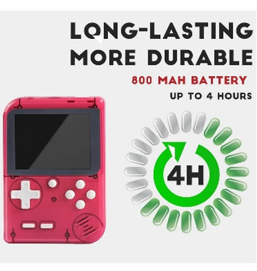 RETRO HANDHELD GAME CONSOLE RED