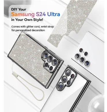 SAMSUNG GALAXY S24 ULTRA PREMIUM CANDY SERIES CASE CLEAR/GLITTER | MEIFIGNO
