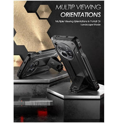 ONEPLUS 12 PREMIUM FULL BODY RUGGED POETIC REVOLUTION CASE BLACK | POETIC