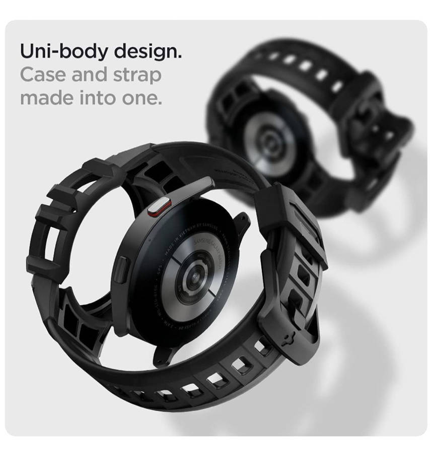 SAMSUNG GALAXY WATCH 4/5 PREMIUM RUGGED ARMOR PRO CASE 40MM BLACK | SPIGEN