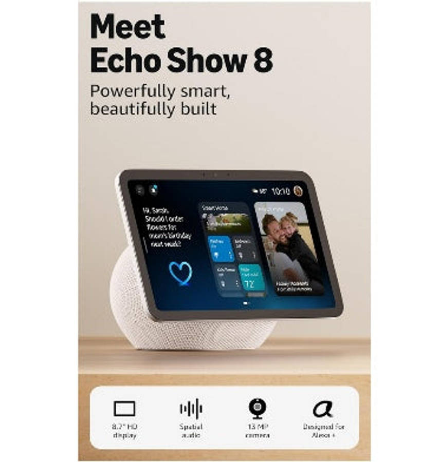 AMAZON ECHO SHOW 8 GLACIER WHITE (2025)