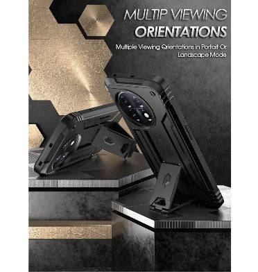 ONEPLUS 11 PREMIUM FULL BODY RUGGED POETIC REVOLUTION CASE WITH BUILT-IN SCREEN PROTECTOR BLACK |...