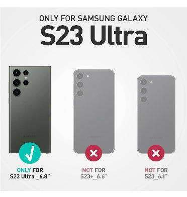 SAMSUNG GALAXY S23 ULTRA FULL BODY RUGGED PROTECTIVE CASE ICE CLEAR | SUPCASE