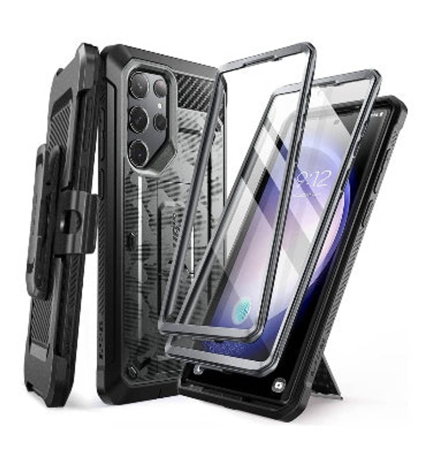 SAMSUNG GALAXY S23 ULTRA FULL BODY RUGGED PROTECTIVE CASE CAMO GRAY | SUPCASE