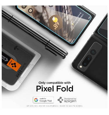 GOOGLE PIXEL FOLD PREMIUM TEMPERED GLASS SCREEN PROTECTOR 2PK | SPIGEN