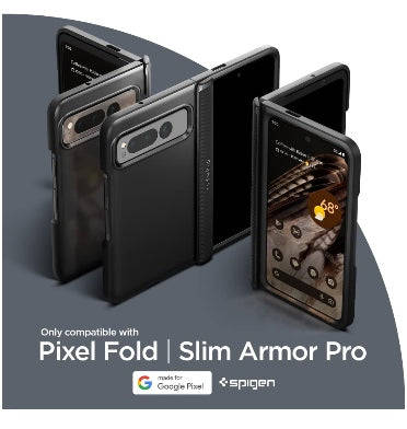GOOGLE PIXEL FOLD PREMIUM SLIM ARMOR PRO CASE BLACK | SPIGEN