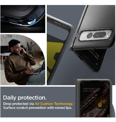 GOOGLE PIXEL FOLD PREMIUM SLIM ARMOR PRO CASE BLACK | SPIGEN