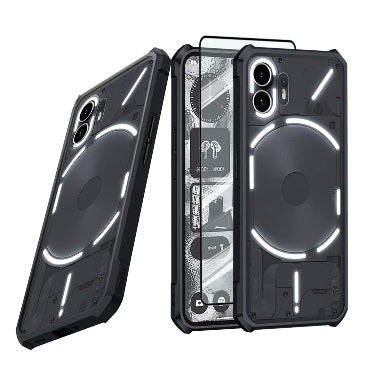 NOTHING PHONE (2) PREMIUM SLIM FIT TPU BUMPER CASE BLACK/CLEAR