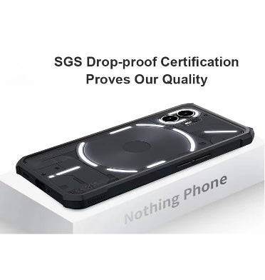NOTHING PHONE (2) PREMIUM SLIM FIT TPU BUMPER CASE BLACK/CLEAR