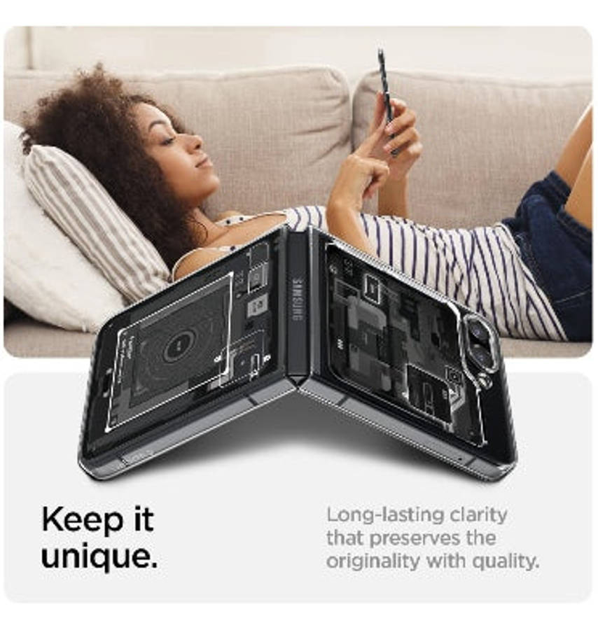 SAMSUNG GALAXY Z FLIP 5 PREMIUM AIRSKIN CASE ZERO ONE | SPIGEN