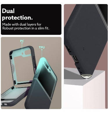 SAMSUNG GALAXY Z FLIP 5 PREMIUM NANO POP SILICONE CASE BLACK SESAME | CASEOLOGY