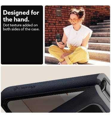 SAMSUNG GALAXY Z FLIP 5 PREMIUM NANO POP SILICONE CASE BLACK SESAME | CASEOLOGY