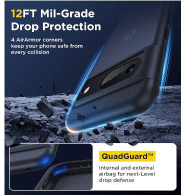 GOOGLE PIXEL 8 PREMIUM SLIM TRANSLUCENT BUMPER CASE MATTE BLACK