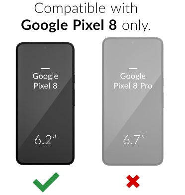 GOOGLE PIXEL 8 PREMIUM DUAL GUARD PROTECTIVE CASE BLACK | CRAVE