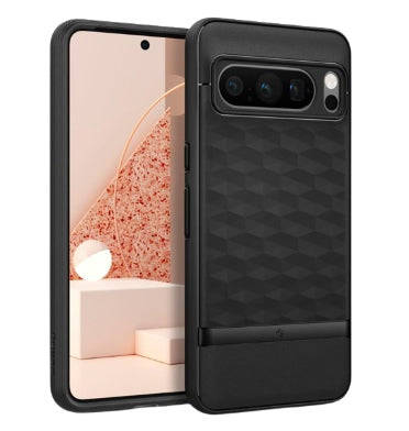 GOOGLE PIXEL 8 PRO PREMIUM PARALLAX SERIES CASE MATTE BLACK | CASEOLOGY
