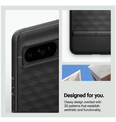 GOOGLE PIXEL 8 PRO PREMIUM PARALLAX SERIES CASE MATTE BLACK | CASEOLOGY