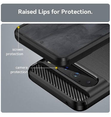 GOOGLE PIXEL 8 PRO PREMIUM SLIM CARBON FIBRE CASE BLACK