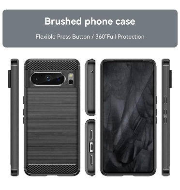 GOOGLE PIXEL 8 PRO PREMIUM SLIM CARBON FIBRE CASE BLACK