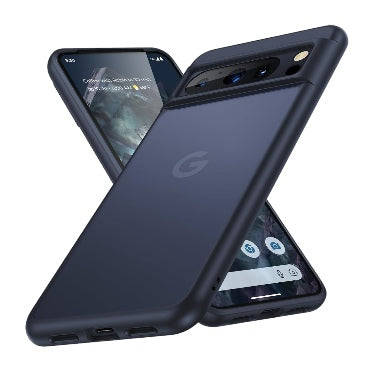 GOOGLE PIXEL 8 PRO PREMIUM SLIM TRANSLUCENT BUMPER CASE MATTE BLACK