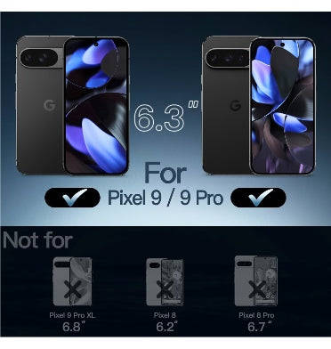 GOOGLE PIXEL 9 / 9 PRO PREMIUM PROTECTIVE TPU CASE CLEAR/BLACK | JETECH