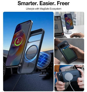 GOOGLE PIXEL 9 PRO XL PREMIUM SLIM MAGSAFE TRANSLUCENT BUMPER CASE MATTE BLACK | TORRAS