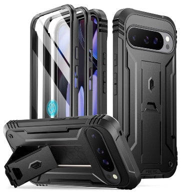 GOOGLE PIXEL 9 PRO XL PREMIUM FULL BODY RUGGED REVOLUTION CASE BLACK | POETIC
