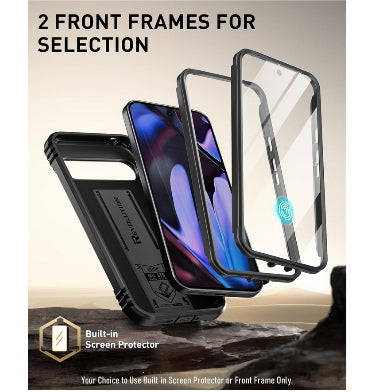 GOOGLE PIXEL 9 PRO XL PREMIUM FULL BODY RUGGED REVOLUTION CASE BLACK | POETIC