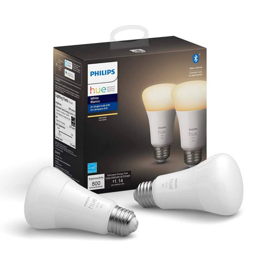 PHILIPS HUE A19 LED SMART BULB WHITE 1PK NEW/OPEN BOX