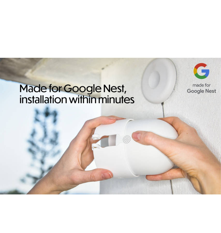 GOOGLE NEST CAM INDOOR/OUTDOOR SECURITY CAMERA WIRELESS ANTI-THEFT MOUNT | WASSERSTEIN