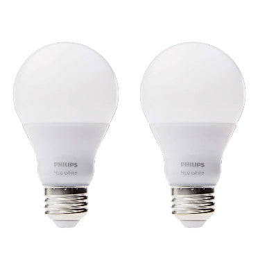 PHILIPS HUE LED BULB WHITE WORKS WITH AMAZON ECHO 2PK
