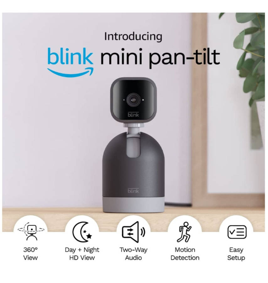 BLINK MINI PAN/TILT INDOOR SECURITY CAMERA BLACK