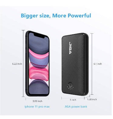 JIGA 30000mAh USB-C POWERBANK WITH FLASHLIGHT