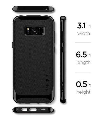 SAMSUNG GALAXY S8+ PLUS PREMIUM NEO HYBRID CASE SHINY BLACK | SPIGEN