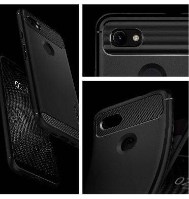 GOOGLE PIXEL 3A PREMIUM RUGGED ARMOR CASE BLACK | SPIGEN