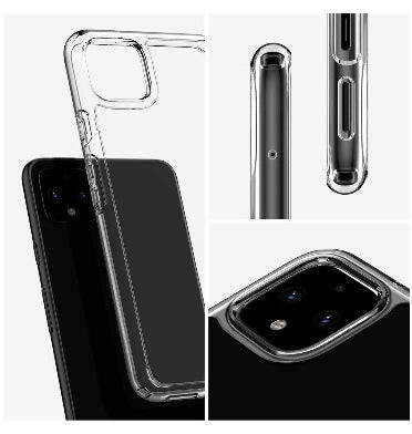 GOOGLE PIXEL 4 PREMIUM ULTRA HYBRID CASE CRYSTAL CLEAR | SPIGEN