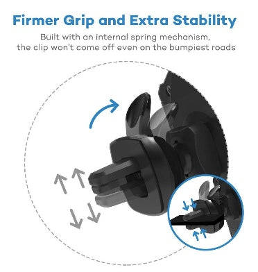 VAVA AIR VENT CAR MOUNT PHONE HOLDER BLACK