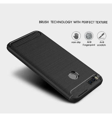 XIAOMI MI A1 SLIM TPU CASE CARBON BLACK