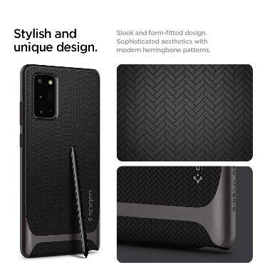 SAMSUNG GALAXY NOTE 20 PREMIUM NEO HYBRID CASE GUNMETAL | SPIGEN