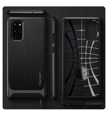 SAMSUNG GALAXY NOTE 20 PREMIUM NEO HYBRID CASE GUNMETAL | SPIGEN