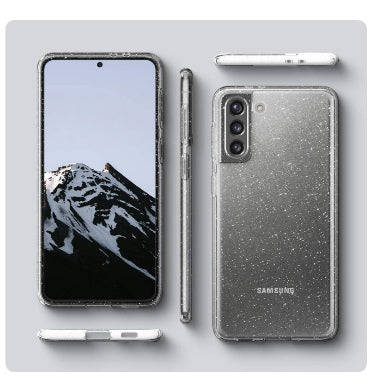 SAMSUNG GALAXY S21 PREMIUM SLIM LIQUID CRYSTAL GLITTER CASE CLEAR | SPIGEN