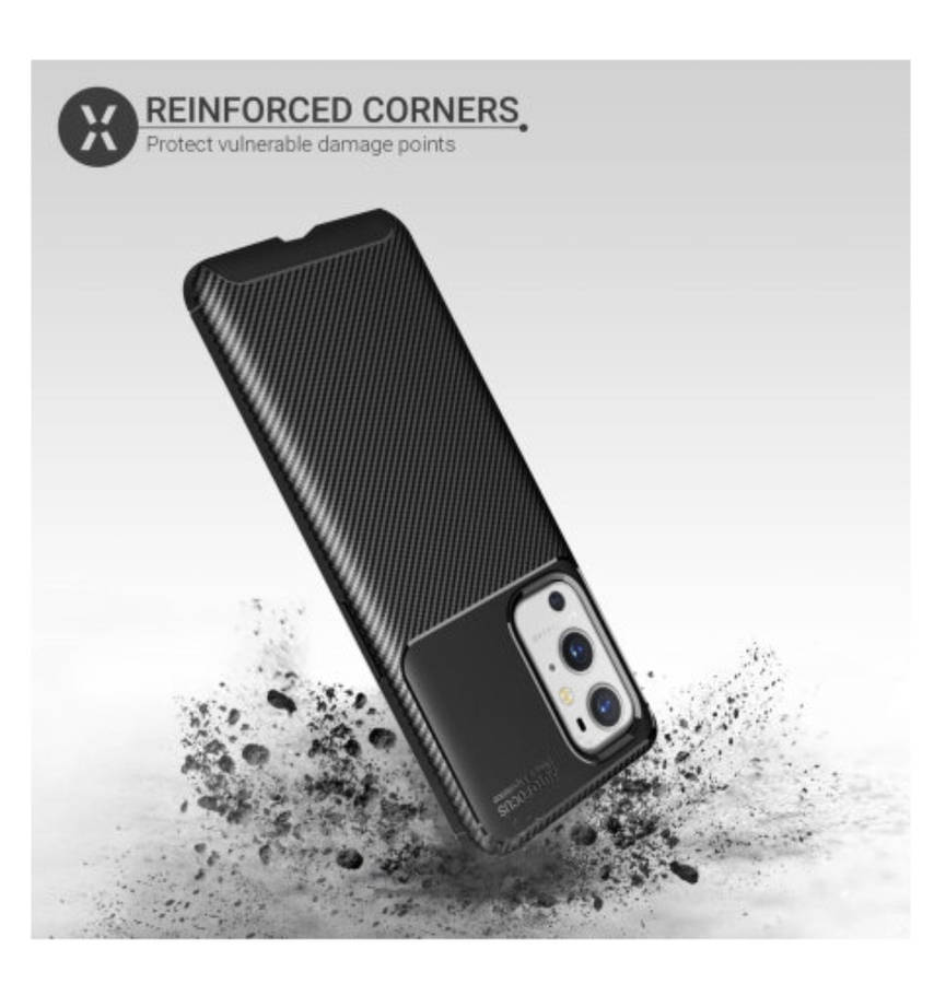 ONEPLUS 9 PRO PREMIUM SLIM CARBON FIBRE CASE BLACK | OLIXAR